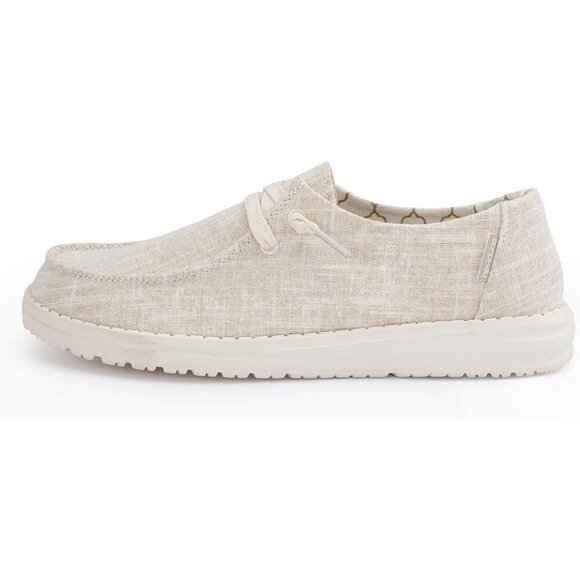 Hey Dude Wendy Sparkling Gold Glitter Slip On Low Top Comfort Shoe NIB size 7 - Picture 2 of 5